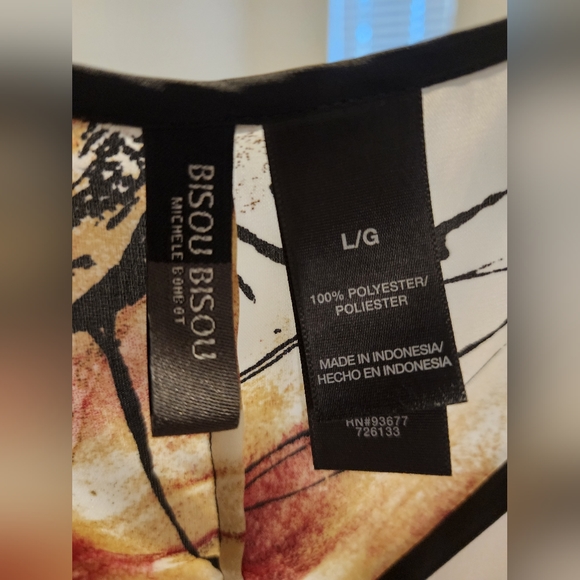 Bisou Bisou One Shoulder Animal Print Blouse - Picture 9 of 9